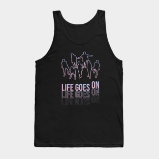 BTS Life Goes On Line Artwork Fanmade Merch & Accessories Tank Top